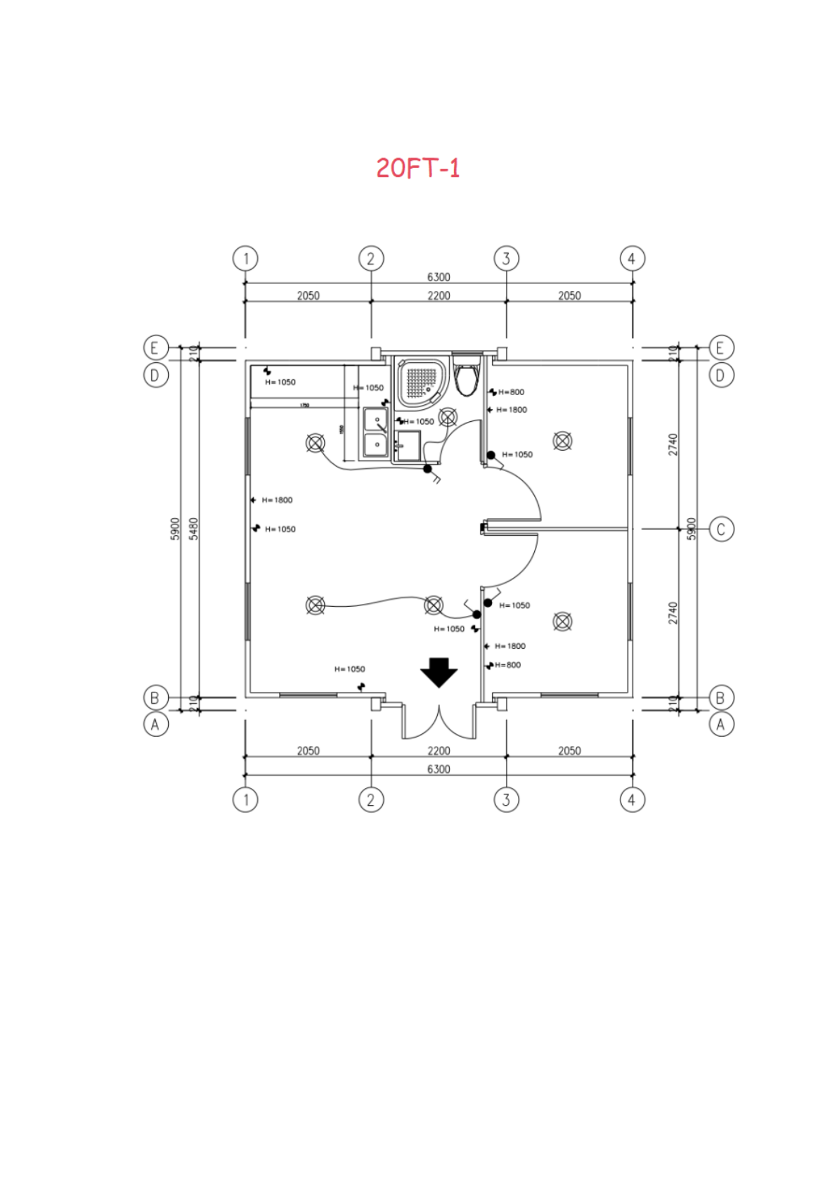 20FT-1 floor plan