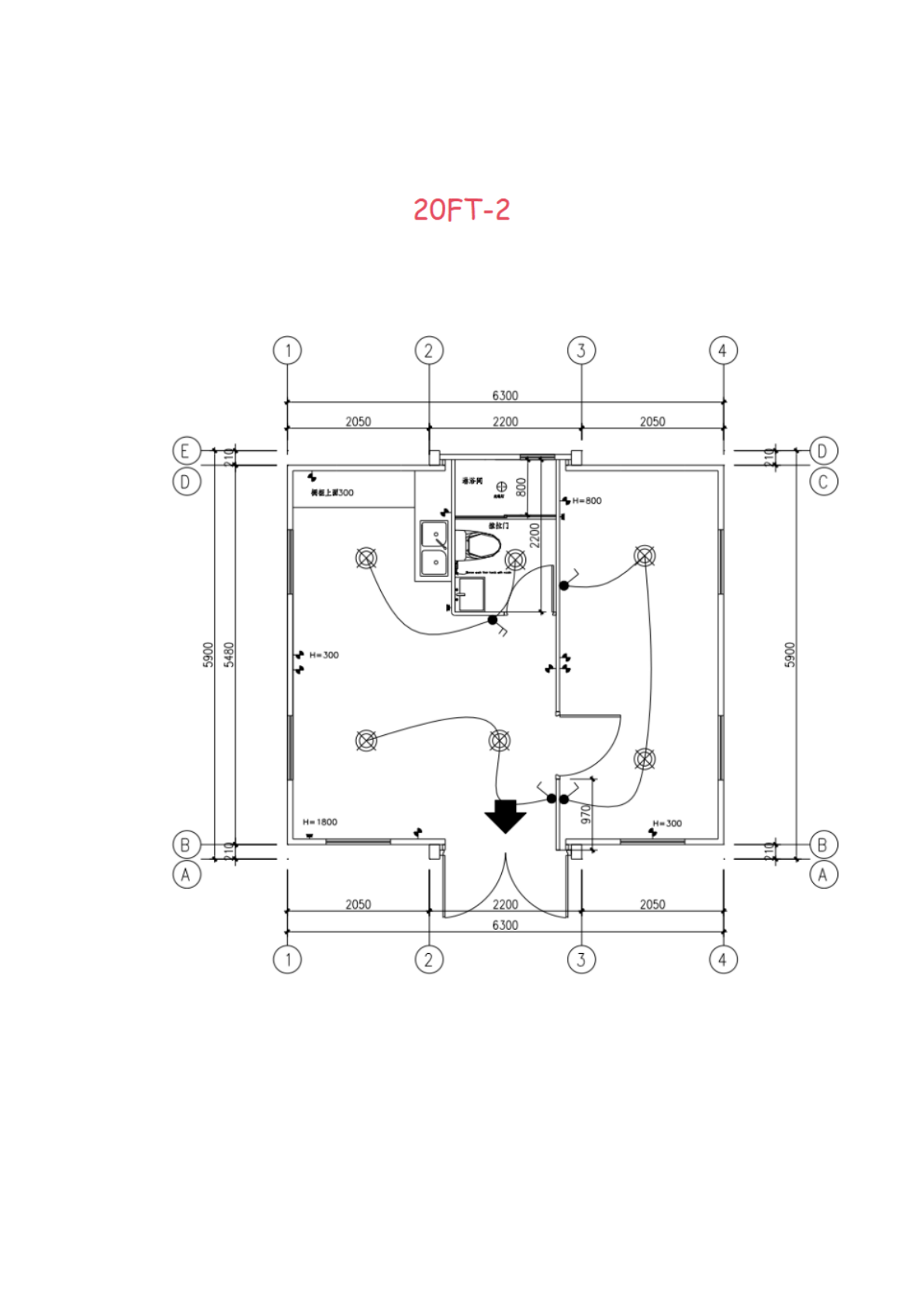20FT-2 floor plan