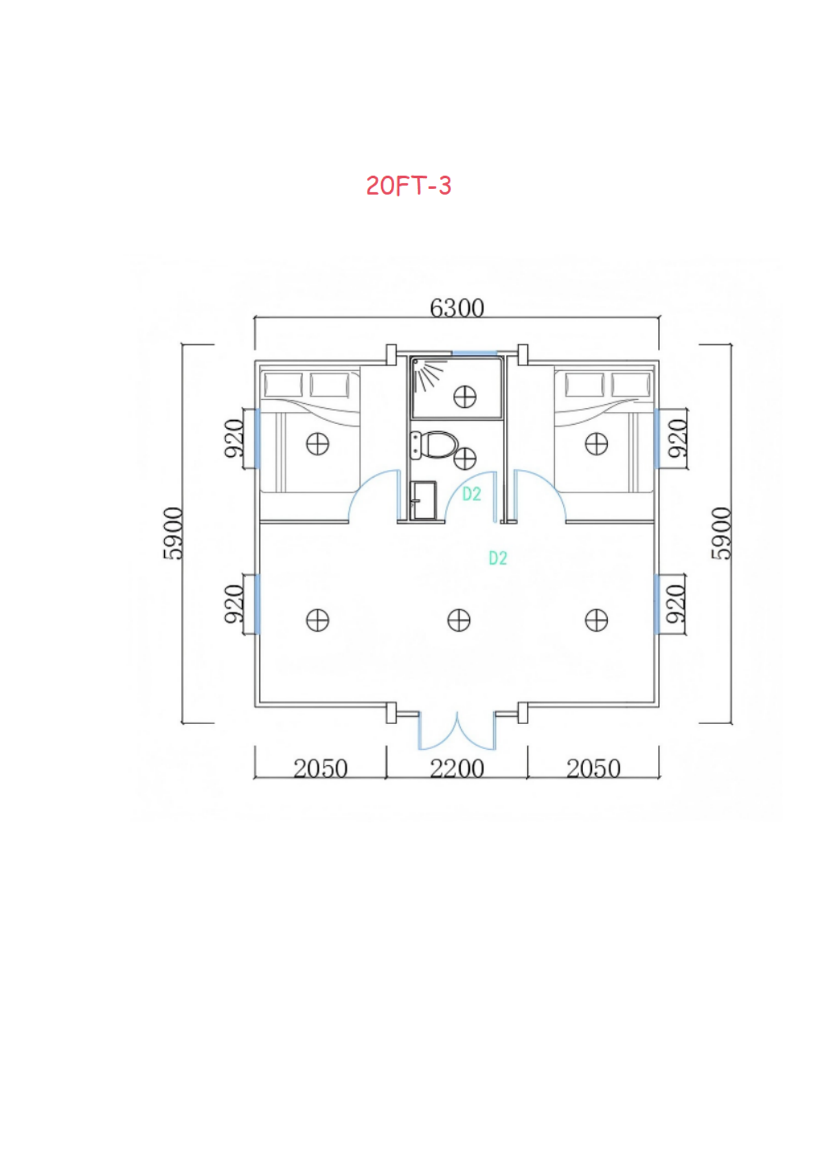 20FT-3 floor plan