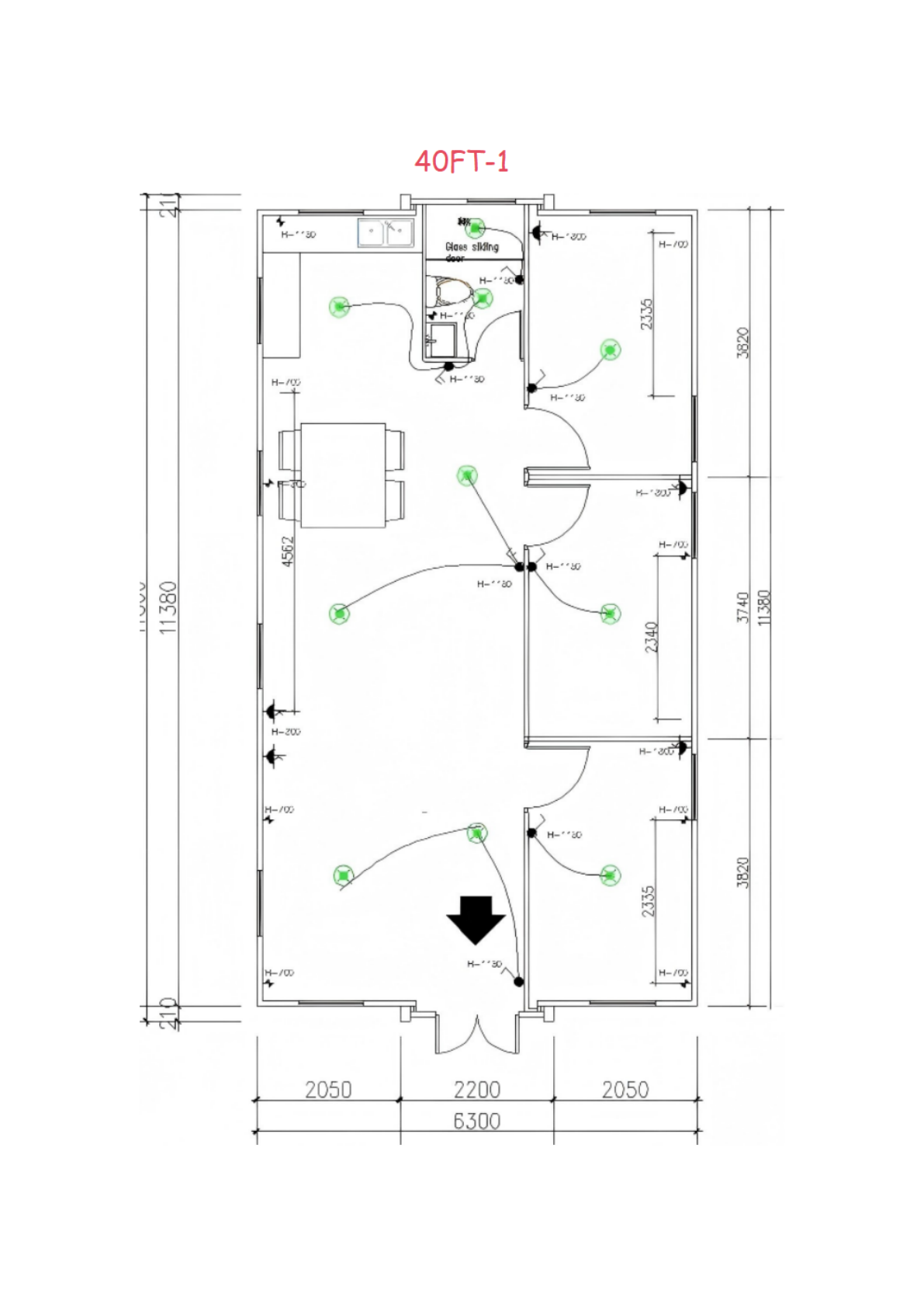 40FT-1 floor plan