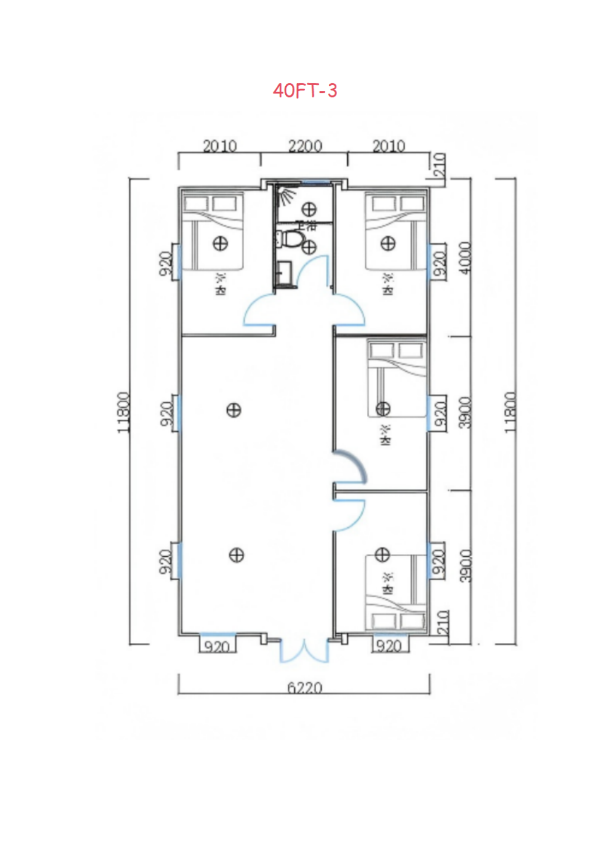 40FT-3 floor plan